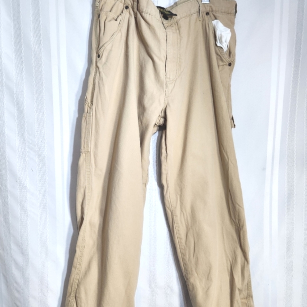STANLEY BEIGE FLEECE LINED  CARGO PANTS SIZE  38/30